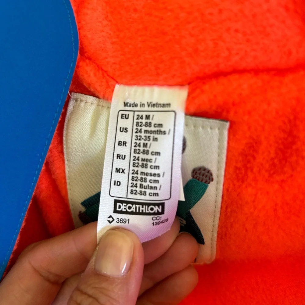 Blue Kids Puffer Snowsuit